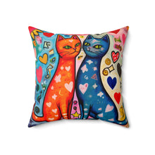 Load image into Gallery viewer, IN A CAT'S LIFE Throw Pillow - Premium Throw Pillow from The Wishful Fish - Just $24! Shop now at The Wishful Fish
