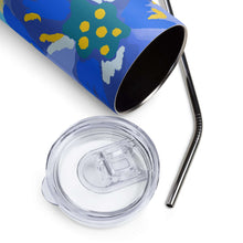 Load image into Gallery viewer, ABSTRACT FLOWERS Stumbler Tumbler - Premium Tumbler from The Wishful Fish - Just $28.50! Shop now at The Wishful Fish