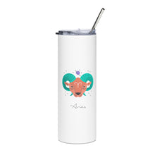 Load image into Gallery viewer, ARIES Zodiac Tumbler - Premium Tumbler from The Wishful Fish - Just $28! Shop now at The Wishful Fish