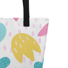 Load image into Gallery viewer, BEACH FLOWERS Large Tote Bag - Premium Tote Bag from The Wishful Fish - Just $40! Shop now at The Wishful Fish