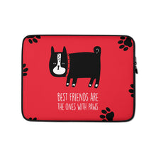 Load image into Gallery viewer, BEST FRIENDS Laptop Sleeve - Premium Laptop Sleeve from The Wishful Fish - Just $24! Shop now at The Wishful Fish