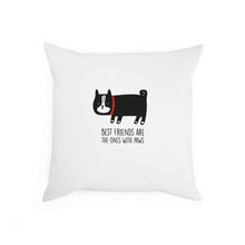 Load image into Gallery viewer, BEST FRIENDS Throw Pillow - Premium Throw Pillow from The Wishful Fish - Just $22! Shop now at The Wishful Fish