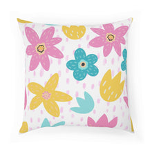 Load image into Gallery viewer, BOHO FLOWERS Throw Pillow - Premium Throw Pillow from The Wishful Fish - Just $22! Shop now at The Wishful Fish