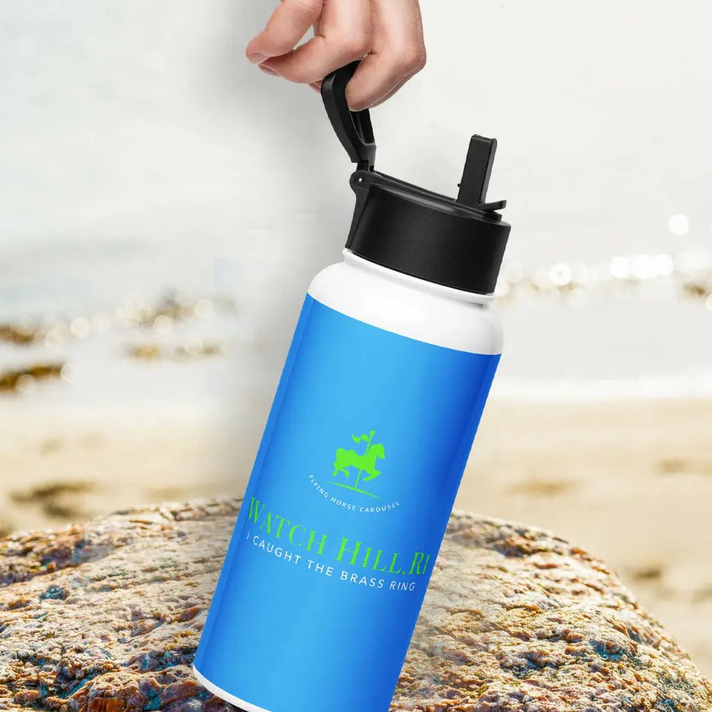 Brass Ring Water Bottle — Flying Horse Carousel Watch Hill, RI The Wishful Fish