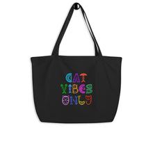 Load image into Gallery viewer, CAT VIBES ONLY Tote Bag - Premium Tote Bag from The Wishful Fish - Just $47! Shop now at The Wishful Fish