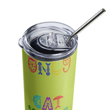 Load image into Gallery viewer, CAT VIBES ONLY Stumbler Tumbler  - Premium Stainless Steel Tumbler from The Wishful Fish - Just $29! Shop now at The Wishful Fish