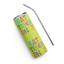 Load image into Gallery viewer, CAT VIBES ONLY Stumbler Tumbler  - Premium Stainless Steel Tumbler from The Wishful Fish - Just $29! Shop now at The Wishful Fish