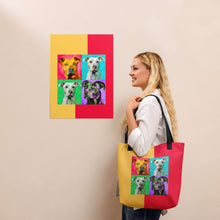 Load image into Gallery viewer, COLORFUL PRIDE Tote Bag - Premium Tote Bag from The Wishful Fish - Just $38! Shop now at The Wishful Fish