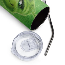 Load image into Gallery viewer, DRINK UP GRINCH FACE Stumbler Tumbler  - Premium Stainless Steel Tumbler from The Wishful Fish - Just $29! Shop now at The Wishful Fish