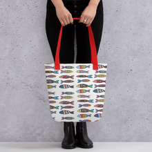 Load image into Gallery viewer, FISHY FUN Tote Bag - Premium Tote Bag from The Wishful Fish - Just $38! Shop now at The Wishful Fish