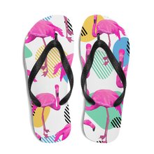 Load image into Gallery viewer, FUNKY FLAMINGO Flip Flops - Premium Flip Flops from The Wishful Fish - Just $21! Shop now at The Wishful Fish