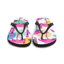 Load image into Gallery viewer, FUNKY FLAMINGO Flip Flops - Premium Flip Flops from The Wishful Fish - Just $21! Shop now at The Wishful Fish
