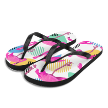 Load image into Gallery viewer, FUNKY FLAMINGO Flip Flops - Premium Flip Flops from The Wishful Fish - Just $21! Shop now at The Wishful Fish