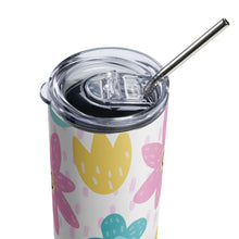 Load image into Gallery viewer, FUN FLOWERS Stumbler Tumbler  - Premium Stainless Steel Tumbler from The Wishful Fish - Just $29! Shop now