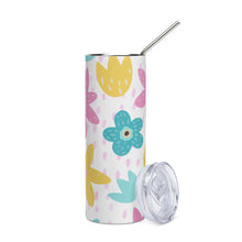 Load image into Gallery viewer, FUN FLOWERS Stumbler Tumbler  - Premium Stainless Steel Tumbler from The Wishful Fish - Just $29! Shop now
