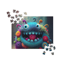 Load image into Gallery viewer, HAPPY MONSTER Jigsaw Puzzle - Premium Jigsaw Puzzle from The Wishful Fish - Just $38! Shop now at The Wishful Fish