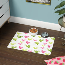 Load image into Gallery viewer, I LOVE YOU Pet Bowl Mat - Premium Pet Bowl Mat from The Wishful Fish - Just $28! Shop now at The Wishful Fish