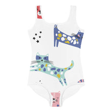 Load image into Gallery viewer, KITTY KAT Girls Swimsuit - Premium Girls Swim Suit from The Wishful Fish - Just $28! Shop now at The Wishful Fish