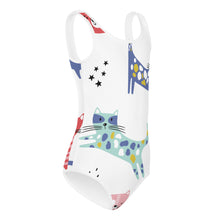 Load image into Gallery viewer, KITTY KAT Girls Swimsuit - Premium Girls Swim Suit from The Wishful Fish - Just $28! Shop now at The Wishful Fish