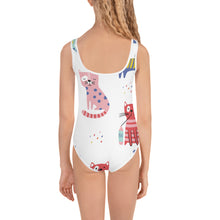 Load image into Gallery viewer, KITTY KAT Girls Swimsuit - Premium Girls Swim Suit from The Wishful Fish - Just $28! Shop now at The Wishful Fish