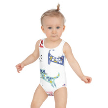 Load image into Gallery viewer, KITTY KAT Girls Swimsuit - Premium Girls Swim Suit from The Wishful Fish - Just $28! Shop now at The Wishful Fish