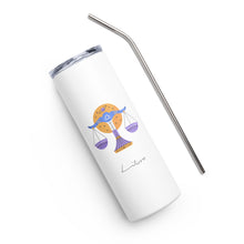 Load image into Gallery viewer, LIBRA Zodiac Tumbler - Premium Tumbler from The Wishful Fish - Just $28! Shop now at The Wishful Fish