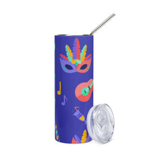 Load image into Gallery viewer, MARDI GRAS Stumbler Tumbler  - Premium Stainless Steel Tumbler from The Wishful Fish - Just $29! Shop now at The Wishful Fish