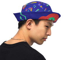 Load image into Gallery viewer, Mardi Gras Reversible Bucket Hat - Premium Bucket Hat from The Wishful Fish - Just $28! Shop now at The Wishful Fish