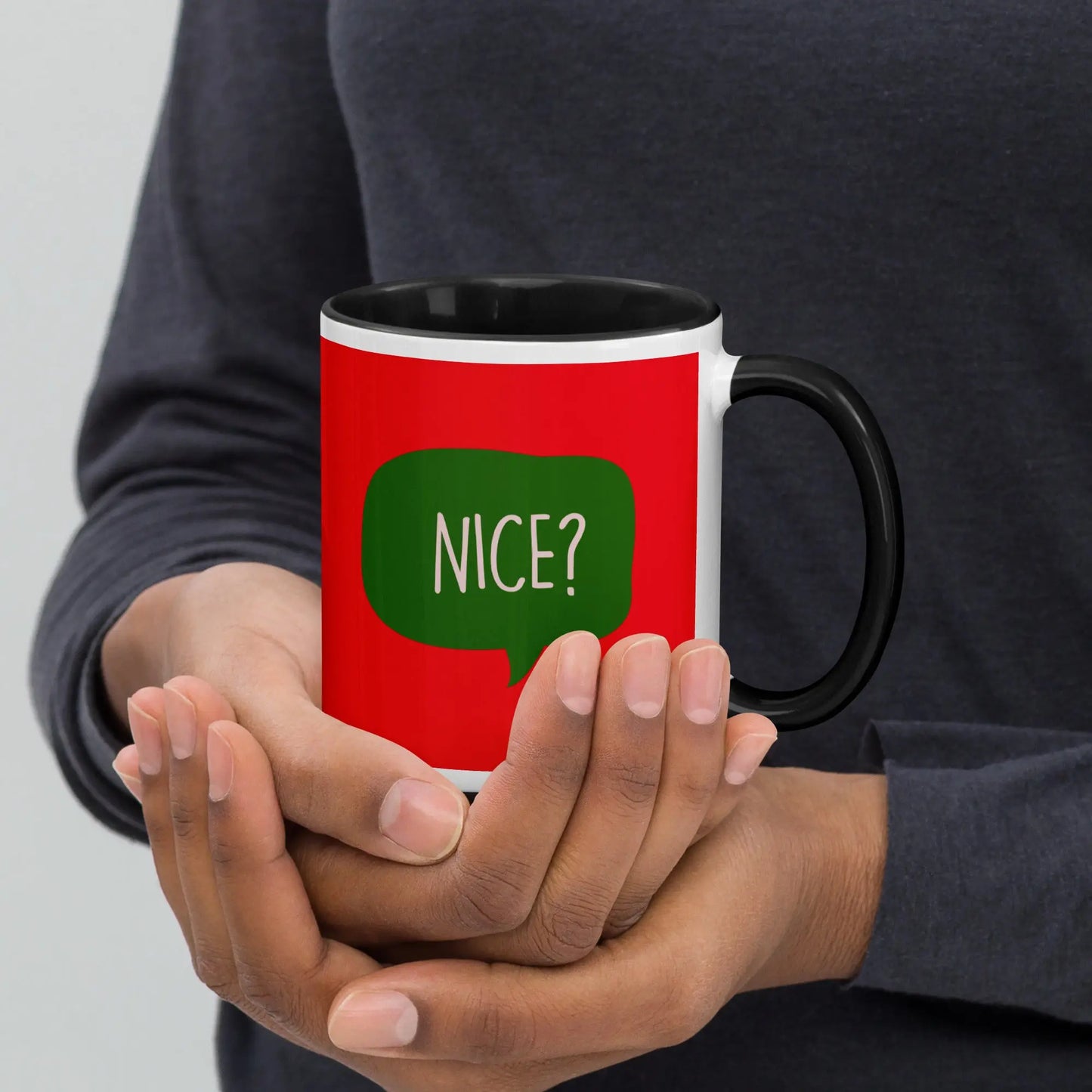 NAUGHTY? or NICE? Christmas Mug - Premium Mugs from The Wishful Fish - Just $20! Shop now at The Wishful Fish