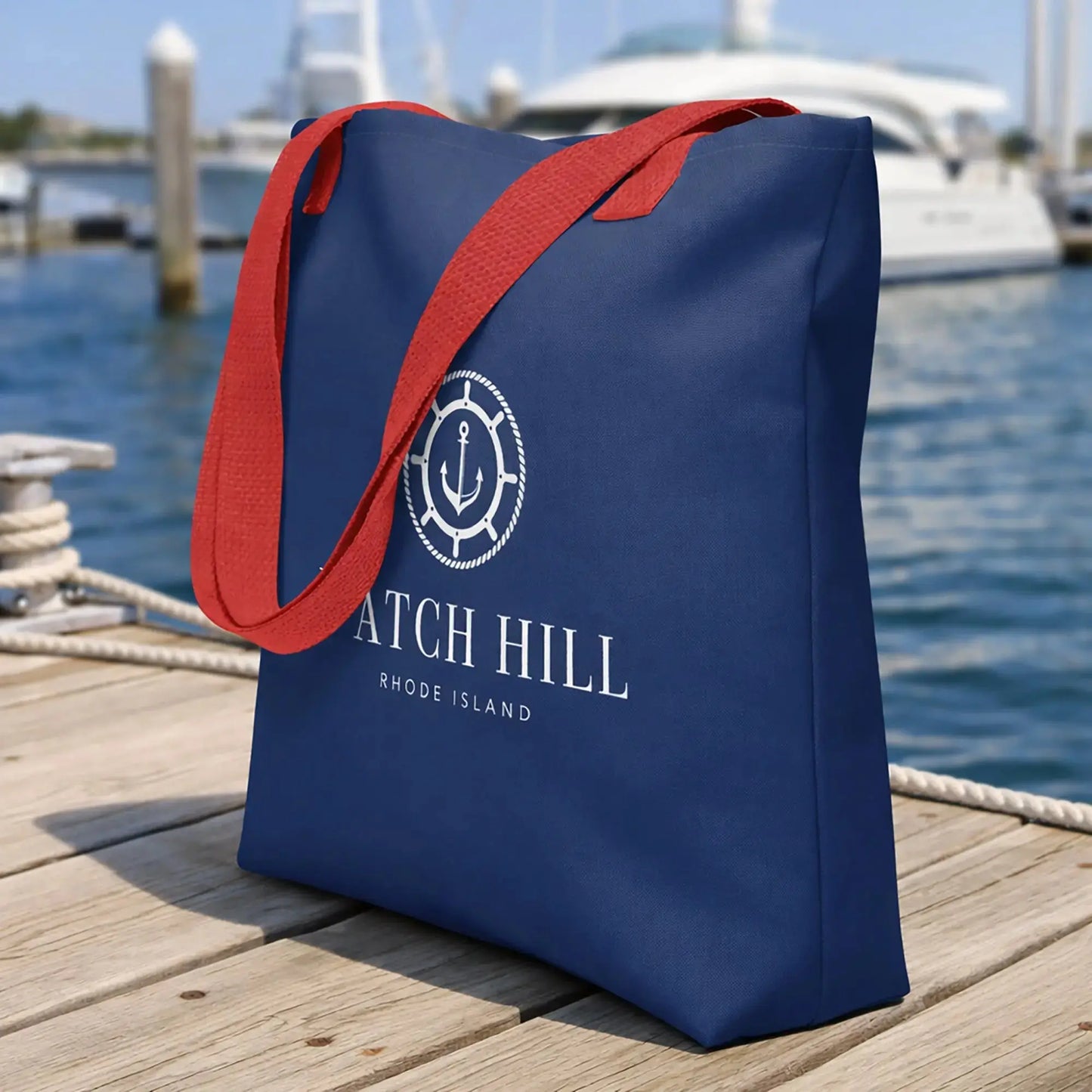 Watch Hill RI Nautical Beach Bag — Ready for Shore Days! SHOP Now at The Wishful Fish