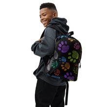 Load image into Gallery viewer, PAW PRINTS Backpack - Premium Backpack from The Wishful Fish - Just $44! Shop now at The Wishful Fish