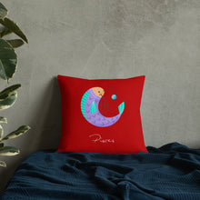 Load image into Gallery viewer, PISCES Zodiac Pillow - Premium Pillow from The Wishful Fish - Just $29! Shop now at The Wishful Fish