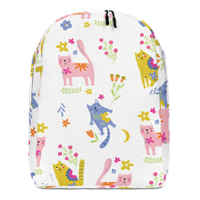 Load image into Gallery viewer, PLAYFUL KITTIES Minimalist Backpack - Premium Backpack from The Wishful Fish - Just $42! Shop now at The Wishful Fish