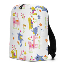Load image into Gallery viewer, PLAYFUL KITTIES Minimalist Backpack - Premium Backpack from The Wishful Fish - Just $42! Shop now at The Wishful Fish