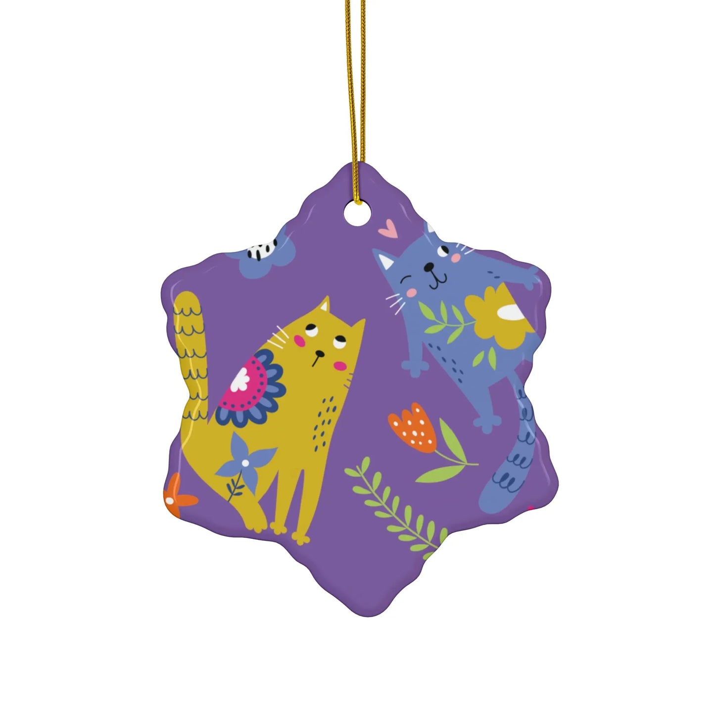 PLAYFUL KITTIES Ornaments - Premium Ornaments from The Wishful Fish - Just $13! Shop now at The Wishful Fish