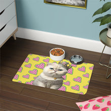 Load image into Gallery viewer, PRINCESS KITTY Pet Bowl Mat - Premium Pet Bowl Mat from The Wishful Fish - Just $28! Shop now at The Wishful Fish