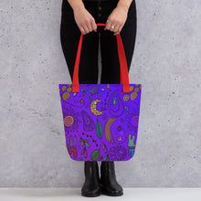 Load image into Gallery viewer, PURPLE PASSION Tote Bag - Premium Tote Bag from The Wishful Fish - Just $38! Shop now at The Wishful Fish