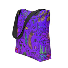 Load image into Gallery viewer, PURPLE PASSION Tote Bag - Premium Tote Bag from The Wishful Fish - Just $38! Shop now at The Wishful Fish