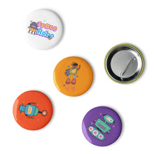 Load image into Gallery viewer, SPACE ROBOTS Pinback Buttons (SET 2) - Premium Pinback Buttons from The Wishful Fish - Just $22! Shop now at The Wishful Fish