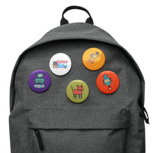 Load image into Gallery viewer, SPACE ROBOTS Pinback Buttons (SET 2) - Premium Pinback Buttons from The Wishful Fish - Just $22! Shop now at The Wishful Fish