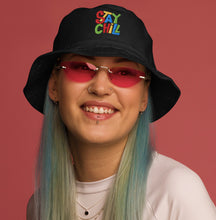 Load image into Gallery viewer, STAY CHILL Bucket Hat - Premium Bucket Hat from The Wishful Fish - Just $29! Shop now at The Wishful Fish