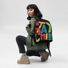 Load image into Gallery viewer, STAY CHILL Backpack - Premium Backpack from The Wishful Fish - Just $49! Shop now at The Wishful Fish