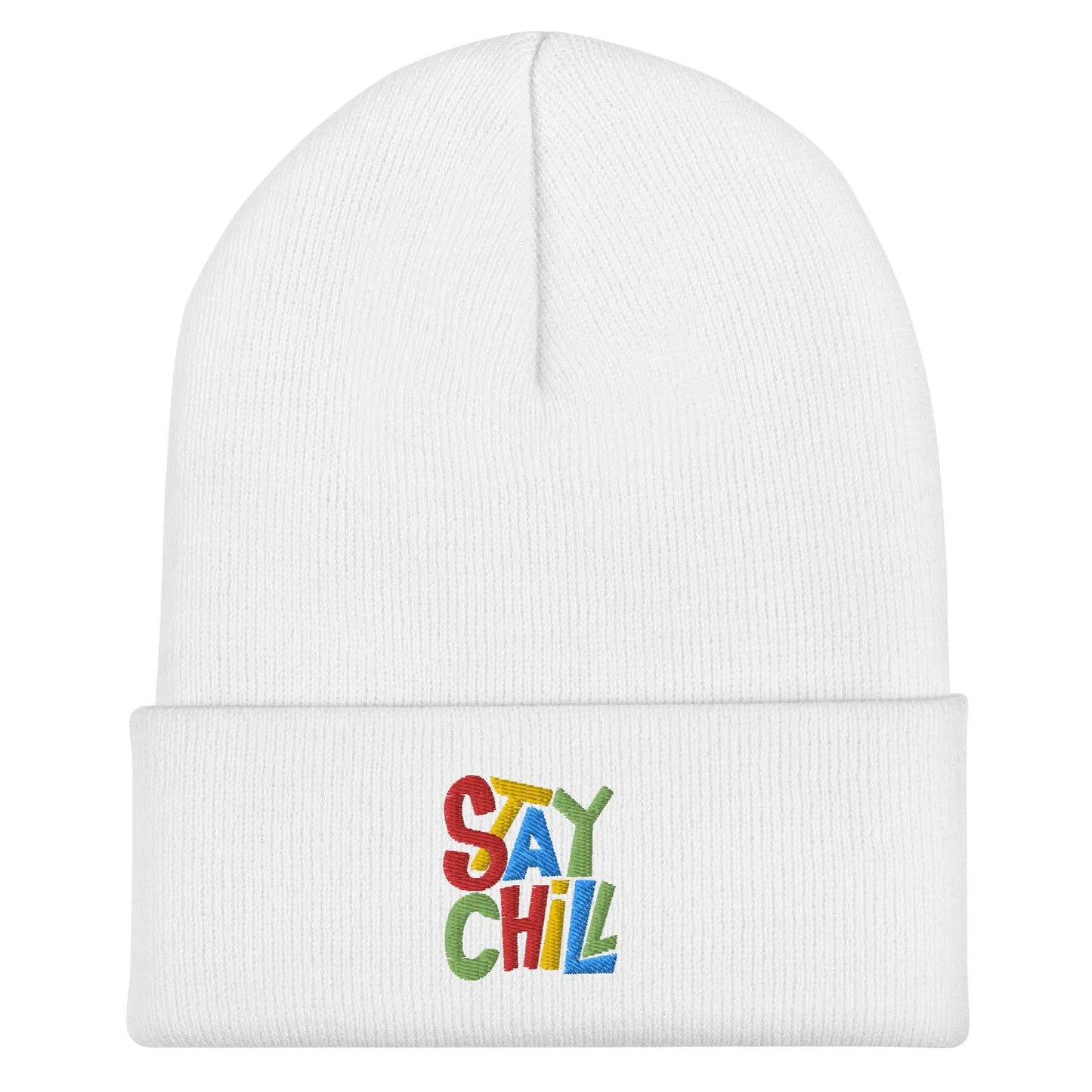 STAY CHILL Cuffed Beanie Hat - Premium Beanie from The Wishful Fish - Just $27! Shop now at The Wishful Fish
