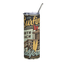 Load image into Gallery viewer, SURFING CALIFORNIA Stumbler Tumbler  - Premium Stainless Steel Tumbler from The Wishful Fish - Just $29! Shop now at The Wishful Fish