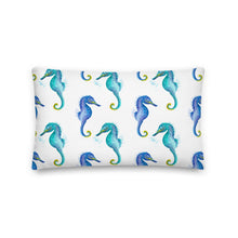 Load image into Gallery viewer, Seahorse Premium Pillows - Premium Throw Pillows from The Wishful Fish - Just $28! Shop now at The Wishful Fish