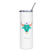 Load image into Gallery viewer, TAURUS Zodiac Tumbler - Premium Tumbler from The Wishful Fish - Just $28! Shop now at The Wishful Fish