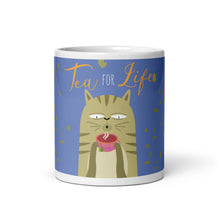 Load image into Gallery viewer, Tea for Life Cat Mug - Premium Mug from The Wishful Fish - Just $20! Shop now at The Wishful Fish
