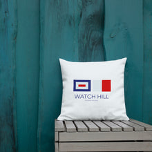 Load image into Gallery viewer, Watch Hill, RI NAUTICAL Throw Pillow - Premium Throw Pillow from The Wishful Fish - Just $24! Shop now at The Wishful Fish