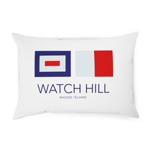 Load image into Gallery viewer, Watch Hill, RI NAUTICAL Throw Pillow - Premium Throw Pillow from The Wishful Fish - Just $24! Shop now at The Wishful Fish