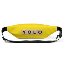 Load image into Gallery viewer, YOLO (You Only Live Once) Fanny Pack - Premium Fanny Pack from The Wishful Fish - Just $35! Shop now at The Wishful Fish
